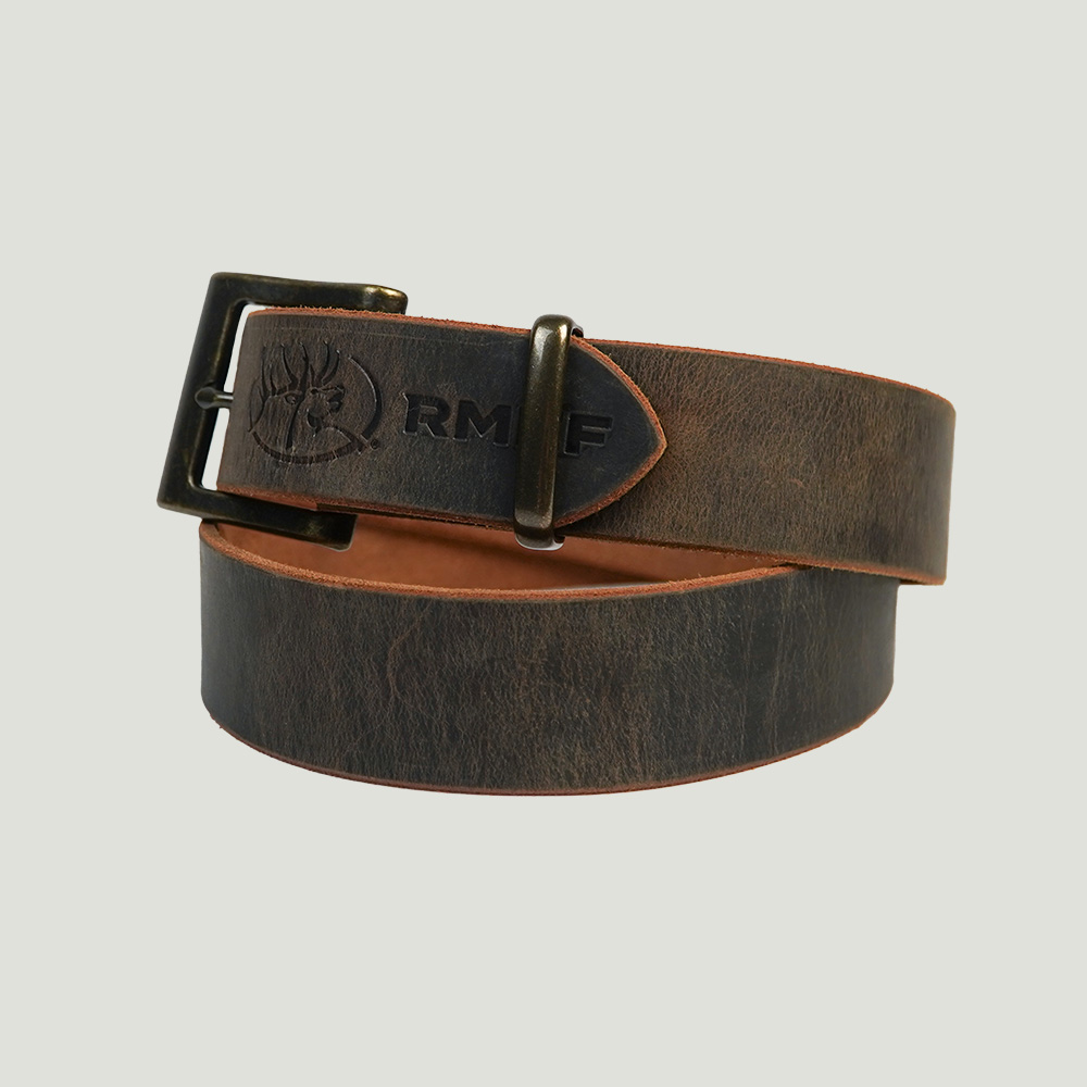 RMEF Steerhide Belt by Teton Leather Company